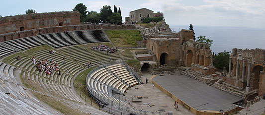 Sicílie Teatro Grecco